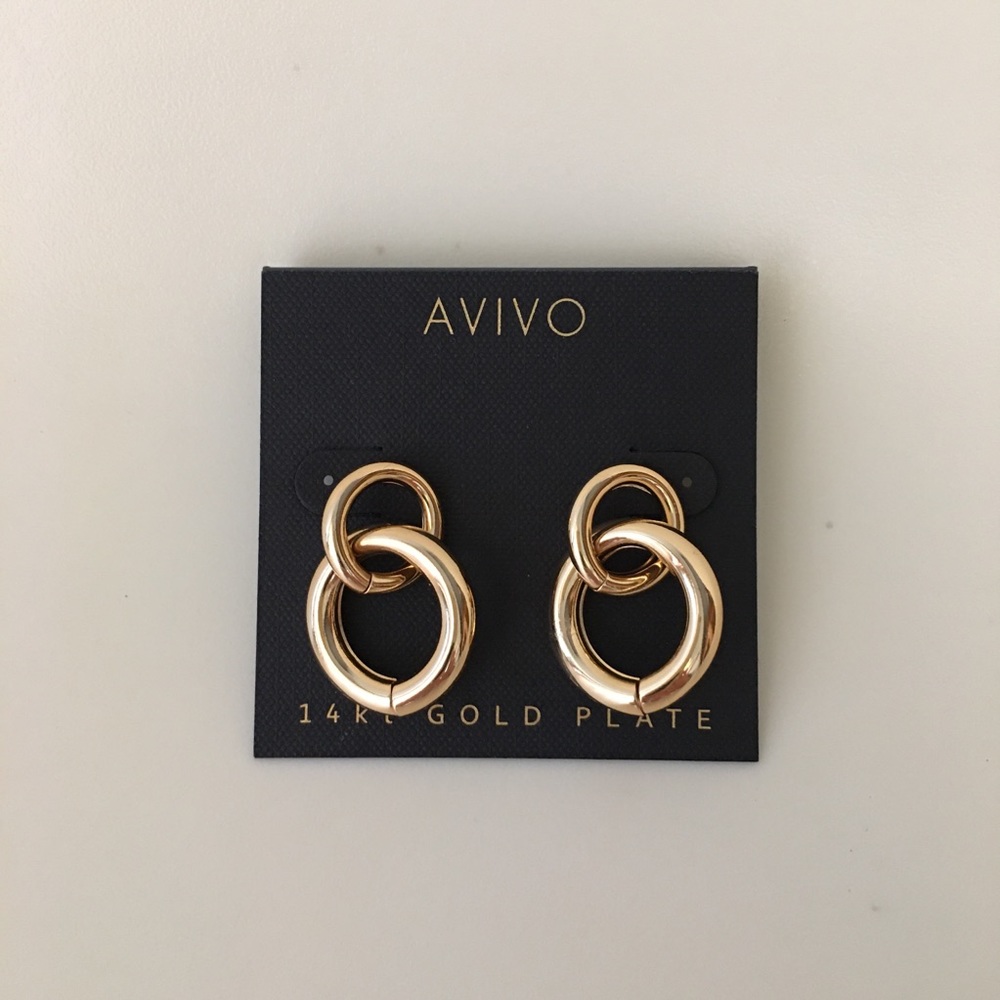 Avivo 14KT Gold Plate Earrings